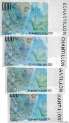Lot du 50 Francs ST EXUPERY au 500 Francs CURIE Échantillon FRANCE regionalism and miscellaneous  1990 F.LOT AU