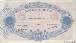 500 Francs BLEU ET ROSE FRANCIA  1932 F.30.35 q.BB