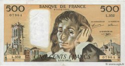 500 Francs PASCAL FRANCE  1991 F.71.48 TTB