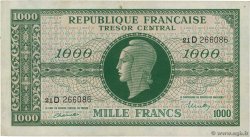 1000 Francs MARIANNE THOMAS DE LA RUE FRANCIA  1945 VF.13.01
