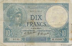 10 Francs MINERVE FRANCE  1924 F.06.08