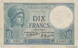 10 Francs MINERVE FRANCE  1925 F.06.09