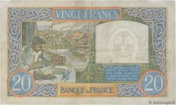 20 Francs TRAVAIL ET SCIENCE FRANCE  1940 F.12.08 TTB
