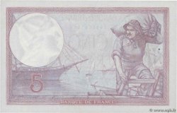 5 Francs FEMME CASQUÉE modifié FRANKREICH  1939 F.04.01 VZ+