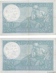 10 Francs MINERVE modifié Consécutifs FRANCIA  1941 F.07.27 q.SPL