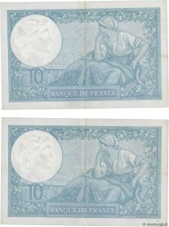 10 Francs MINERVE modifié Consécutifs FRANCE  1941 F.07.28 pr.SUP