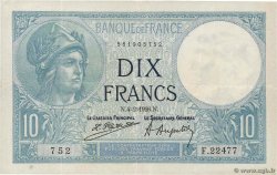 10 Francs MINERVE FRANKREICH  1926 F.06.10