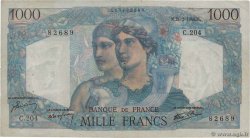 1000 Francs MINERVE ET HERCULE FRANKREICH  1946 F.41.11 fSS