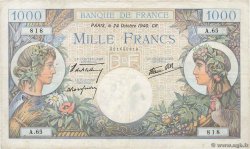 1000 Francs COMMERCE ET INDUSTRIE FRANCIA  1940 F.39.01