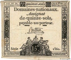 15 Sols FRANKREICH  1792 Ass.35a