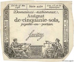 50 Sols FRANCE  1793 Ass.42c TTB