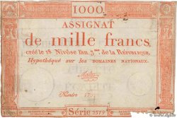 1000 Francs FRANKREICH  1795 Ass.50a