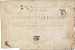 1000 Francs FRANCE  1795 Ass.50a VG