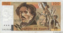 100 Francs DELACROIX FRANCE  1978 F.68.02 F