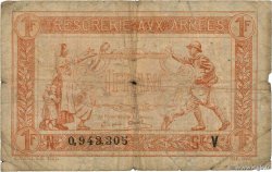 1 Franc TRÉSORERIE AUX ARMÉES 1919 FRANCIA  1919 VF.04.09 B