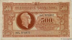 500 Francs MARIANNE fabrication anglaise FRANCIA  1945 VF.11.01