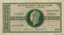 1000 Francs MARIANNE THOMAS DE LA RUE FRANCE  1945 VF.13.02 pr.TTB