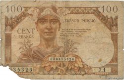 100 Francs TRÉSOR PUBLIC FRANCIA  1955 VF.34.01