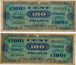 100 Francs FRANCE Lot FRANKREICH  1945 VF.25.04/05
