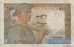 10 Francs MINEUR FRANKREICH  1949 F.08.22