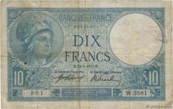 10 Francs MINERVE FRANKREICH  1917 F.06.02