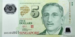 5 Dollars SINGAPORE  2005 P.47 UNC-