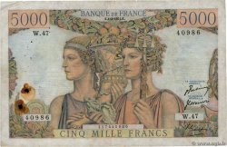 5000 Francs TERRE ET MER FRANCIA  1951 F.48.03