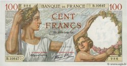 100 Francs SULLY FRANCE  1940 F.26.29