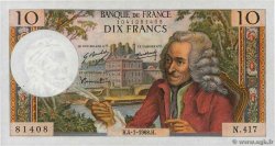 10 Francs VOLTAIRE FRANCE  1968 F.62.33