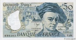 50 Francs QUENTIN DE LA TOUR FRANCIA  1991 F.67.17