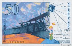 50 Francs SAINT-EXUPÉRY FRANKREICH  1992 F.72.01b VZ