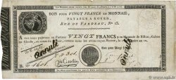 20 Francs Annulé FRANCIA  1803 PS.245b MB