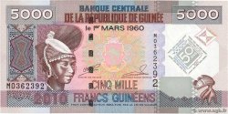 5000 Francs Guinéens Commémoratif GUINÉE  2010 P.44