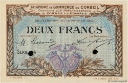 2 Francs Spécimen FRANCE Regionalismus und verschiedenen Corbeil 1920 JP.050.06