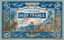 2 Francs Annulé FRANCE Regionalismus und verschiedenen Fécamp 1920 JP.058.06 fST+