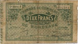 2 Francs FRANCE regionalism and miscellaneous Bordeaux 1914 JP.030.09