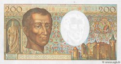 200 Francs MONTESQUIEU FRANKREICH  1989 F.70.09 fST+