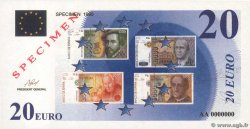 20 Euro Spécimen FRANCE regionalismo y varios  1998  FDC