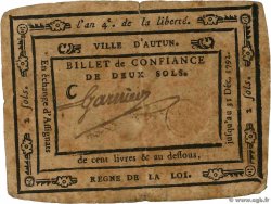 2 Sols FRANCE regionalism and various Autun 1792 Kc.71.001a G