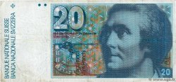 20 Francs SWITZERLAND  1986 P.55f F
