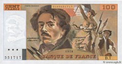100 Francs DELACROIX modifié FRANCIA  1978 F.69.01d