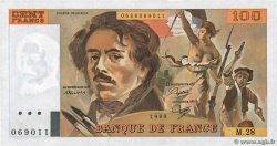 100 Francs DELACROIX modifié FRANKREICH  1980 F.69.04a