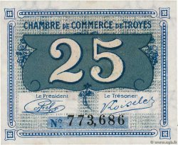 25 Centimes FRANCE regionalismo e varie Troyes 1918 JP.124.15 q.FDC