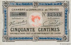 50 Centimes FRANCE Regionalismus und verschiedenen Troyes 1918 JP.124.13 ST