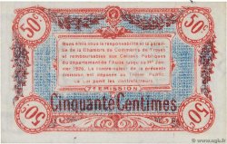 50 Centimes FRANCE regionalismo y varios Troyes 1918 JP.124.13 FDC