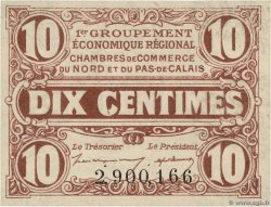 10 Centimes FRANCE Regionalismus und verschiedenen Nord et Pas-De-Calais 1918 JP.094.02 ST