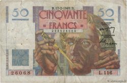 50 Francs LE VERRIER FRANCIA  1949 F.20.11 MB