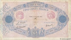 500 Francs BLEU ET ROSE FRANKREICH  1923 F.30.27