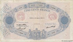 500 Francs BLEU ET ROSE FRANCE  1933 F.30.36