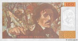 100 Francs DELACROIX imprimé en continu FRANCE  1990 F.69bis.01a UNC-